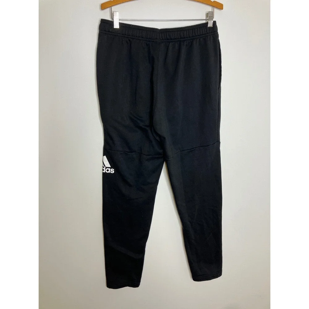 Adidas Joggers Mens Large Black Excellent Primegreen Fleece Sweatpants